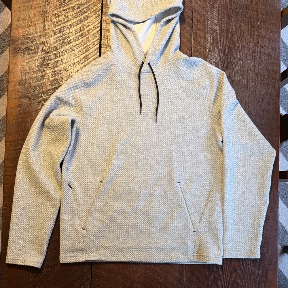 Old Navy Active Hoodie Mens Medium Gray Pullover Textured Athletic Gym Sweatshir
